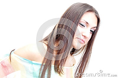 Brunete portrait Stock Photo