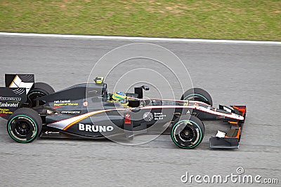 Bruno Senna at the Malaysian F1 Editorial Stock Photo