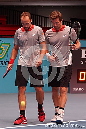 Bruno Soares (BRA) and Alexander Peya (AUT) Editorial Stock Photo