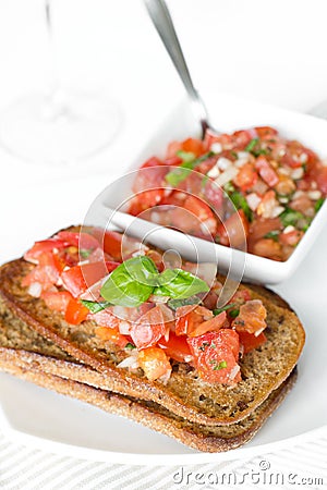 Bruschetta Stock Photo