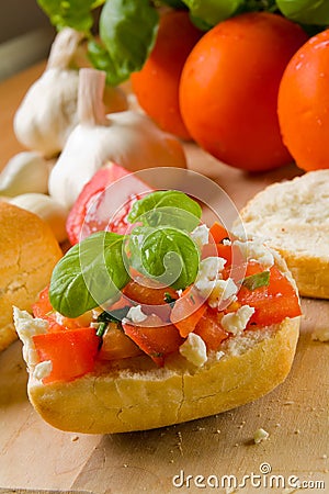 Bruschetta Stock Photo