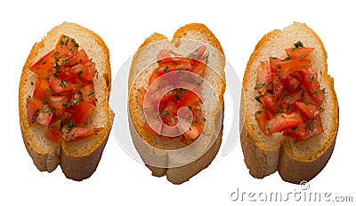 Bruschetta bread Stock Photo