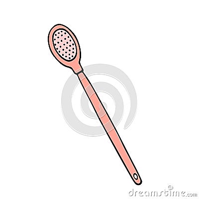 Brush for cleaning facial pores cartoon color icon Cartoon Illustration