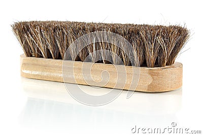 Brush for cleaning shoes Stock Photo