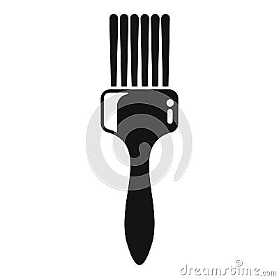 Brush cosmetology icon simple vector. Tutorial step beauty Stock Photo