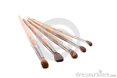 Brush drawing Stock Photo