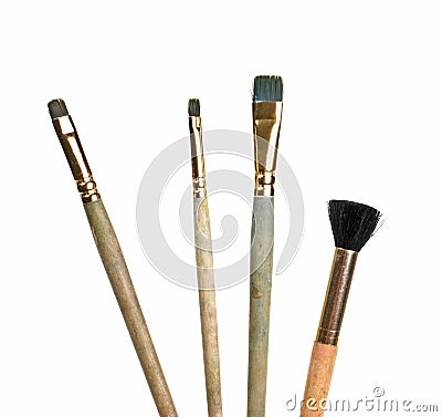 Brush drawing Stock Photo