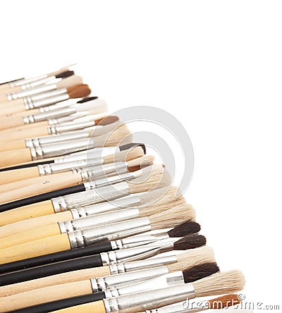 Brush drawing Stock Photo