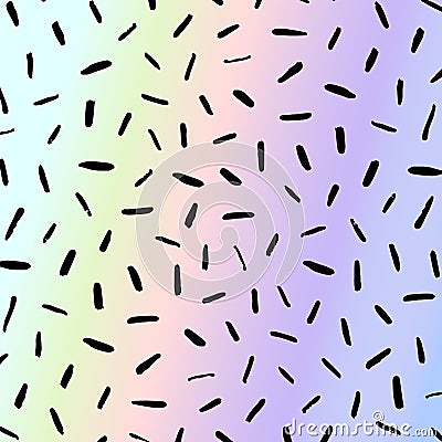 A brush stroke on a holographic background. Vector background for design Vector Illustration