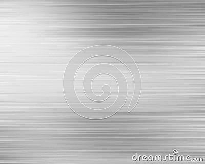 Brushed aluminium metal plate Stock Photo