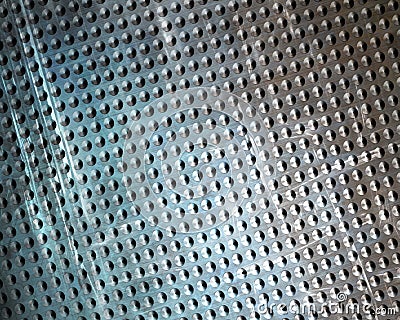 Brushed aluminium metal plate Stock Photo
