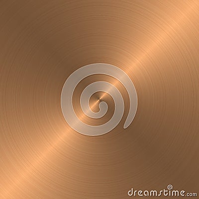 Brushed copper as background Stock Photo