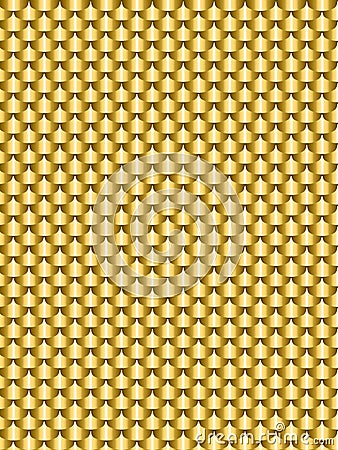 Brushed metal gold, flake texture seamless. Vector illustration Vector Illustration