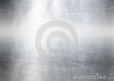 Brushed silver metallic background Stock Photo