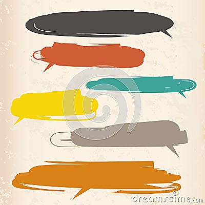 Brushes and balloons Vector Illustration