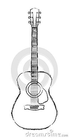 Brushguitar Stock Photo