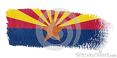 Brushstroke Flag Arizona Stock Photo