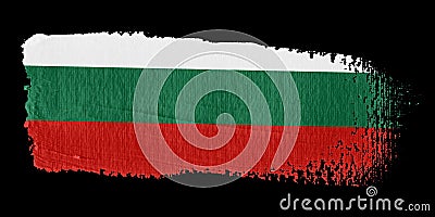 Brushstroke Flag Bulgaria Stock Photo