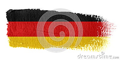 Brushstroke Flag Germany Stock Photo