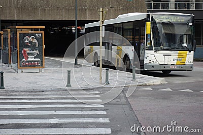 De Lijn bus, Brussels, Belgium Editorial Stock Photo