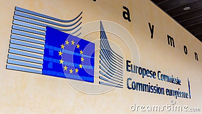 EU Berlaymont European Commission Editorial Stock Photo