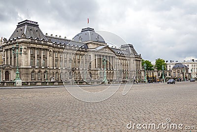 Royal Palace in Brussels Editorial Stock Photo