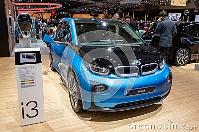 BMW i3 electric city car Editorial Stock Photo
