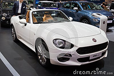 Fiat 124 Spider sportive roadster car Editorial Stock Photo