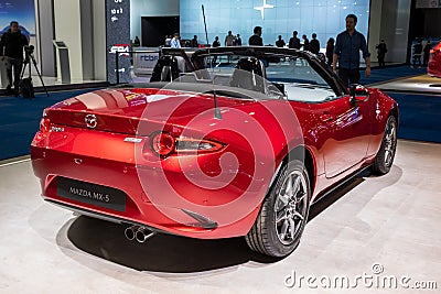 New 2020 Mazda MX-5 soft top sports car Editorial Stock Photo