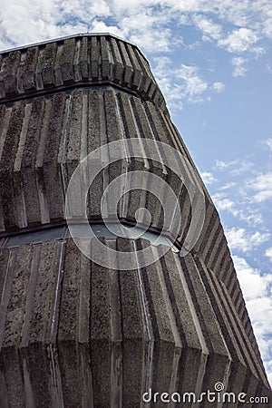 Brutalist concrete building, Aberdeen Stock Photo