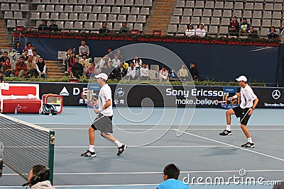 Bryan brothers in the semifinal of the China Open Editorial Stock Photo