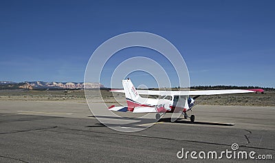 Bryce canyon airfield Editorial Stock Photo