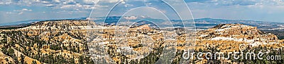 Bryce Canyon panorama, cloudy day Stock Photo