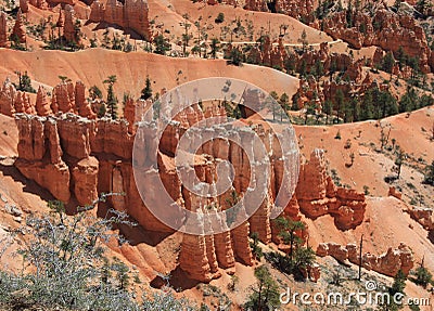 Bryce rock formations Stock Photo