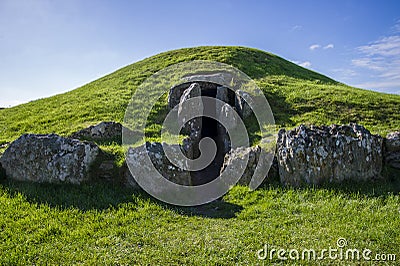Bryn Celli Ddu- Ancient Burial Chamber Stock Photo
