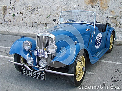 Vintage BSA Car Editorial Stock Photo