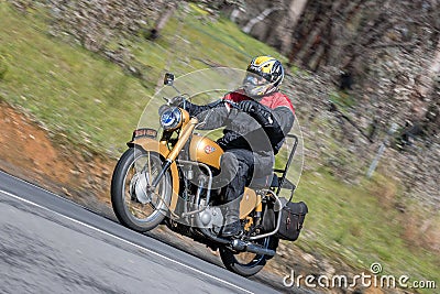 1956 BSA Golden Flash motorcycle Editorial Stock Photo