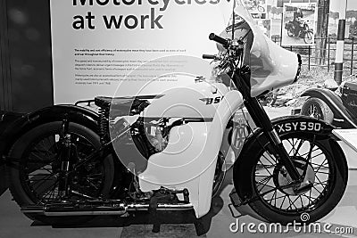 BSA M21 AA motorcycle Editorial Stock Photo