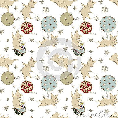 Bstract pattern with crosses and toes, seamless vector pattern Vector Illustration
