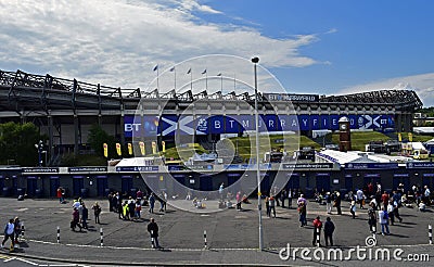 BT Murrayfield home of scottish rugby Editorial Stock Photo