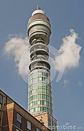 BT Tower, London Editorial Stock Photo