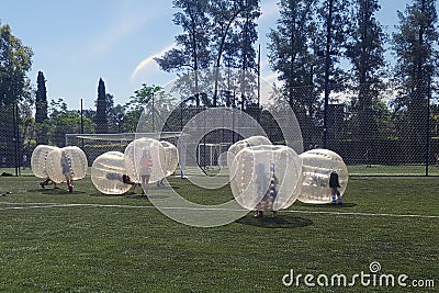 Bubble balls game Stock Photo