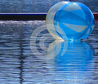 Bubble balls on the river reflection Stock Photo