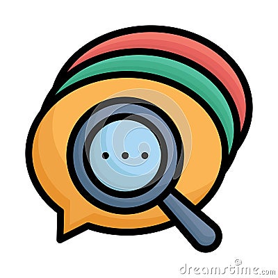 Bubble chat bubble Vector Icon which can easily modify Vector Illustration