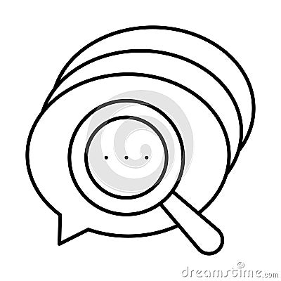 Bubble chat bubble Vector Icon which can easily modify Vector Illustration
