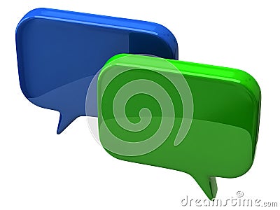 Bubble chat icon Stock Photo