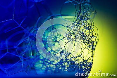 Bubble . Close-up . Beautifully painted abstraction. Stock Photo