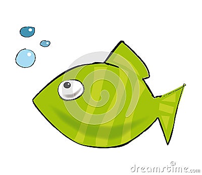 Bubble fish Stock Photo
