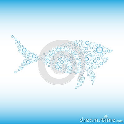 Bubble fish for your design Vector Illustration