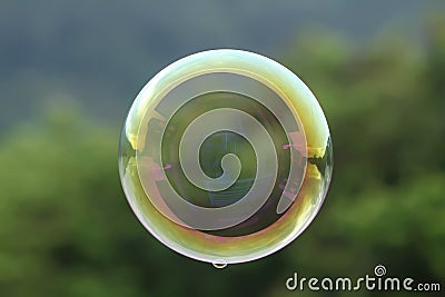 Bubble floating Stock Photo